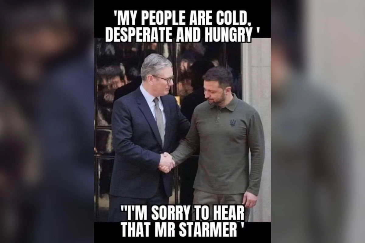 Мем, опубликованный в личном блоге Боуза. Фото © X / Chay Bowes