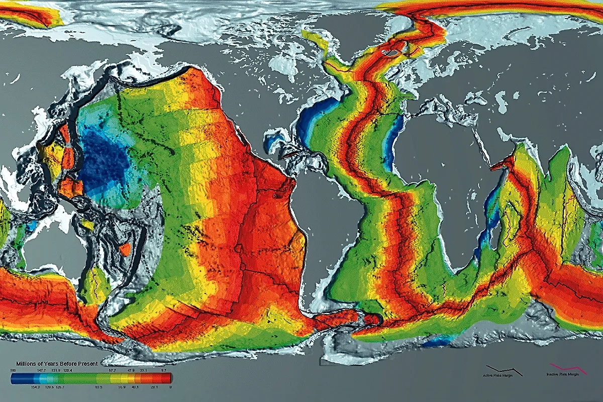 Границы земных литосферных плит Фото © Wikipedia