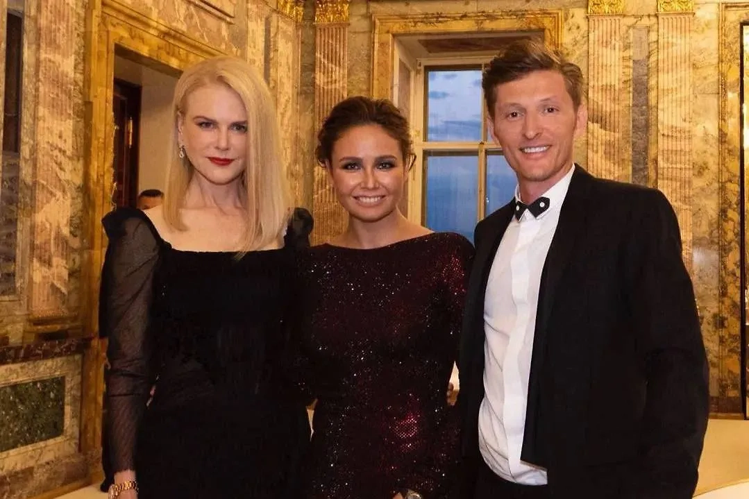 Николь Кидман, Ляйсан Утяшева и Павел Воля. Обложка © Telegram / Ляйсан Утяшева