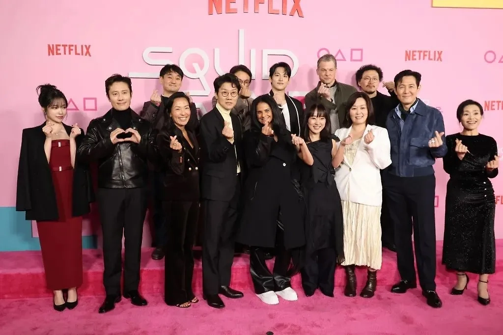 Актёры второго сезона «Игры в кальмара». Фото © Gettyimages / Amy Sussman