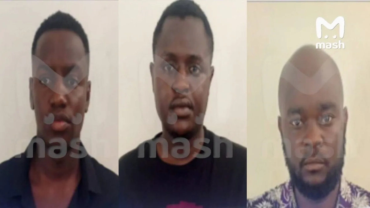 Граждане Африки, которые держали в плену туристов из РФ. Фото © Telegram / Mash