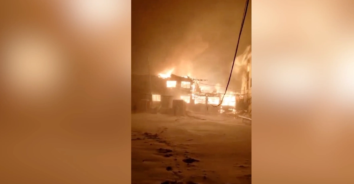 Огонь в Якутии. Обложка © Telegram / Пряная Якутия