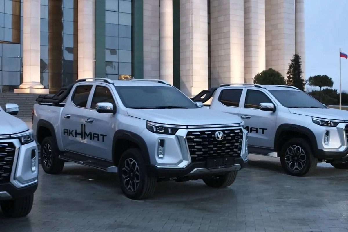 Бронированные пикапы Changan. Обложка © VK / Ramzan Kadyrov