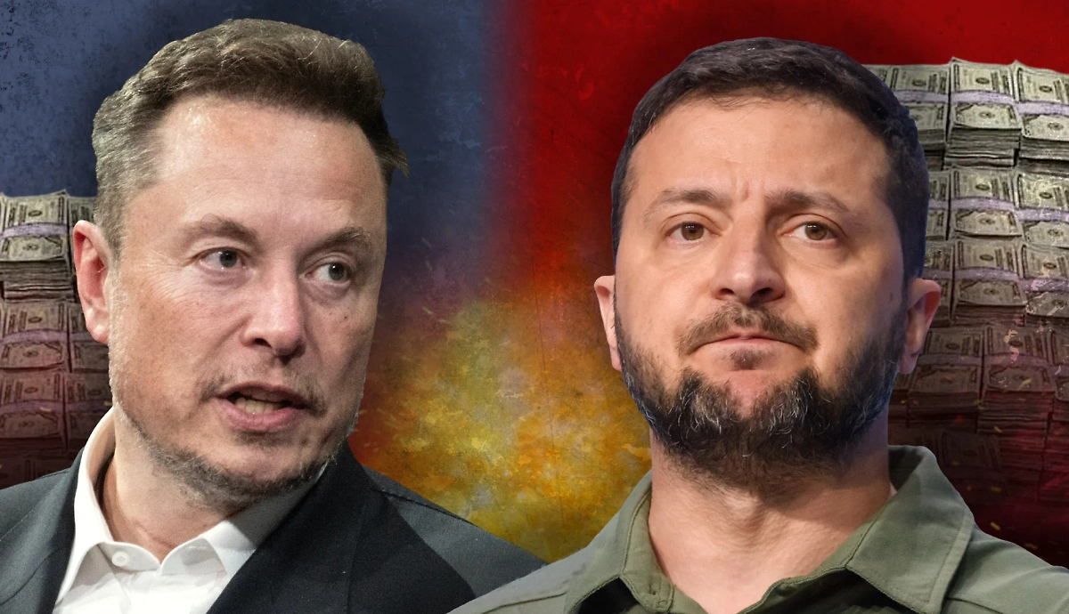 На Украине состояние Зеленского оценивают в 60 млрд долларов, поэтому он может быть в одном списке самых богатых людей мира вместе с Илоном Маском. Коллаж © Life.ru Фото © Shutterstock / FOTODOM / Gints Ivuskans