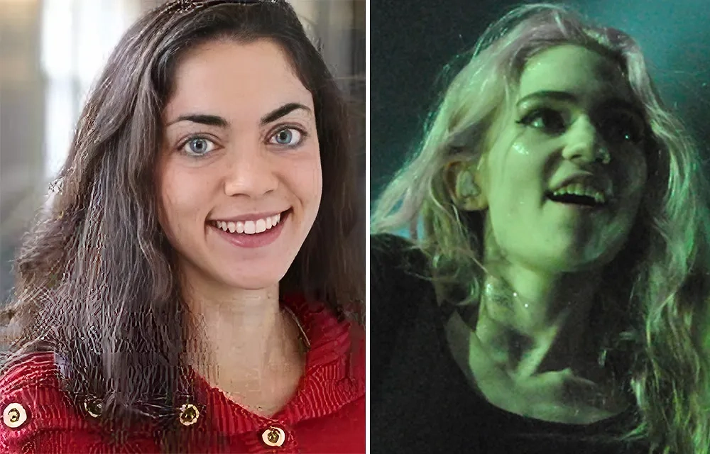 Злые языки утверждают: Шивон Зилис украла имя у певицы Граймс. Фото © Facebook (признан экстремистской организацией и запрещён на территории Российской Федерации) / Shivon Zilis, © Wikipedia / Jordan Uhl