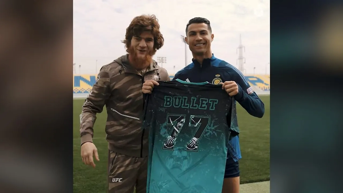 Шара Буллет встретился с Роналду. Обложка © Х / AlNassr FC