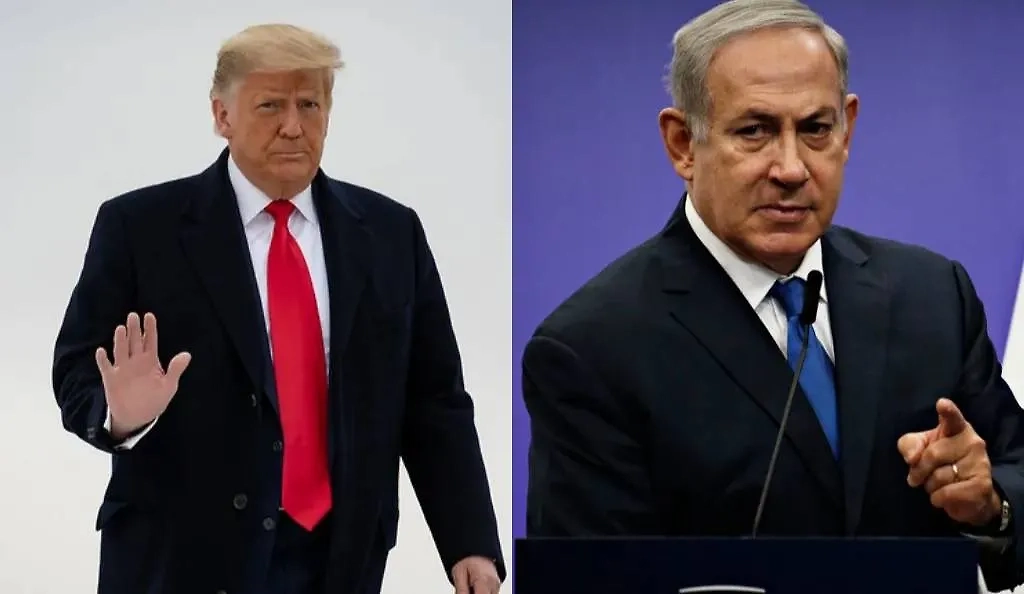 Дональд Трамп и Биньямин Нетаньяху. Обложка © flickr / Trump White House Archived / Shutterstock / FOTODOM / Alexandros Michailidis