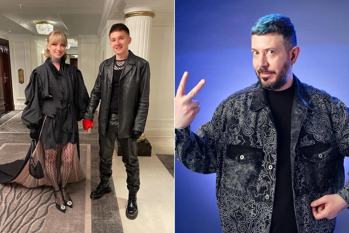 Денис Кукояка с женой и Артемий Лебедев. Фото © VK / Денис Кукояка / Telegram / «Артемий Лебедев»