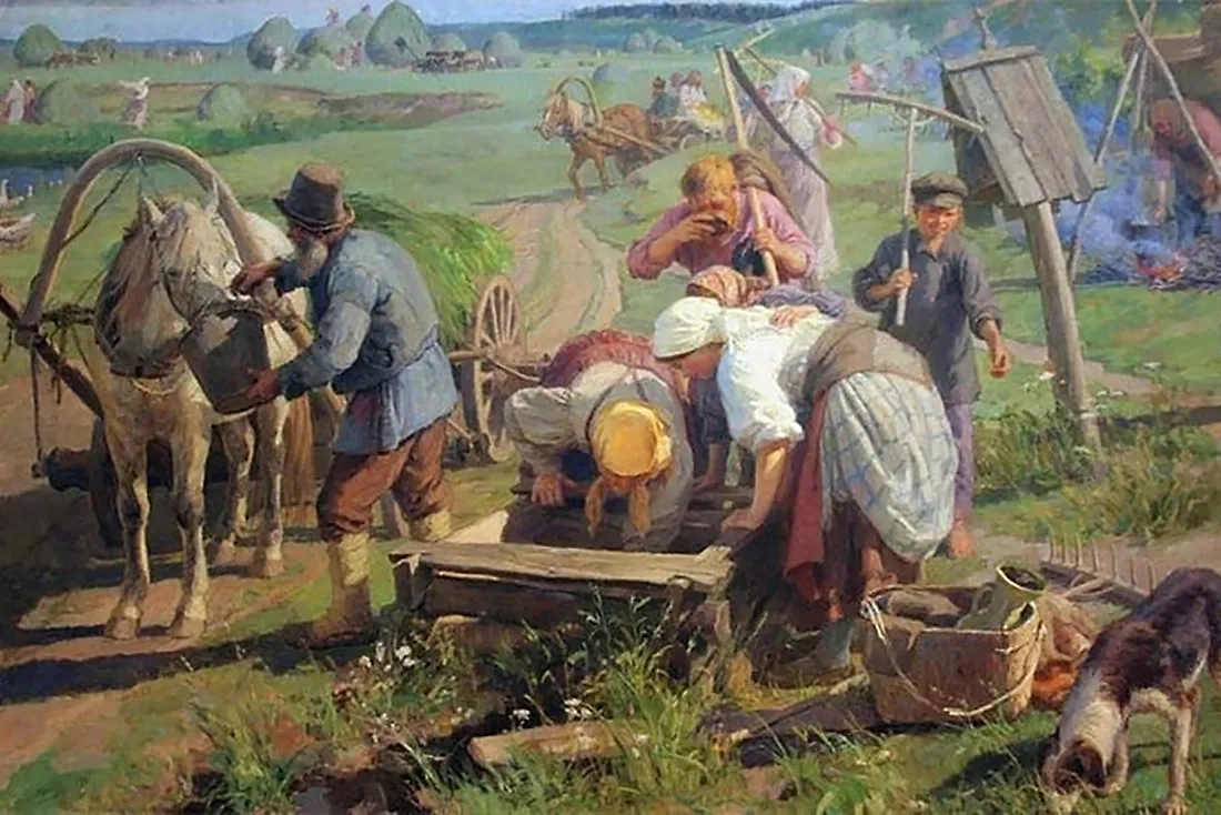 Бабушка и дедушка из Средневековья или XIX века — не то же самое, что и современные пенсионеры. Фото © VK / Боровичская городская библиотека