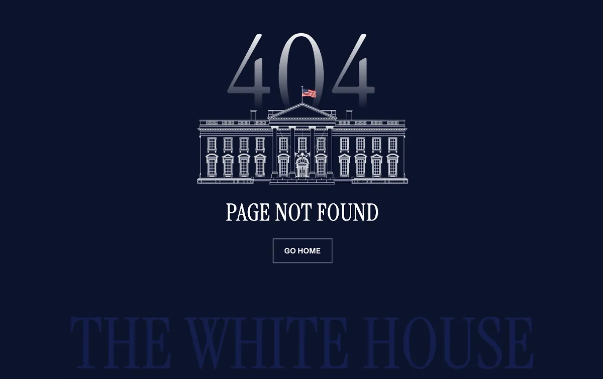 «Вернуться на главную» или «возвращайтесь домой». Фото © whitehouse.gov/es