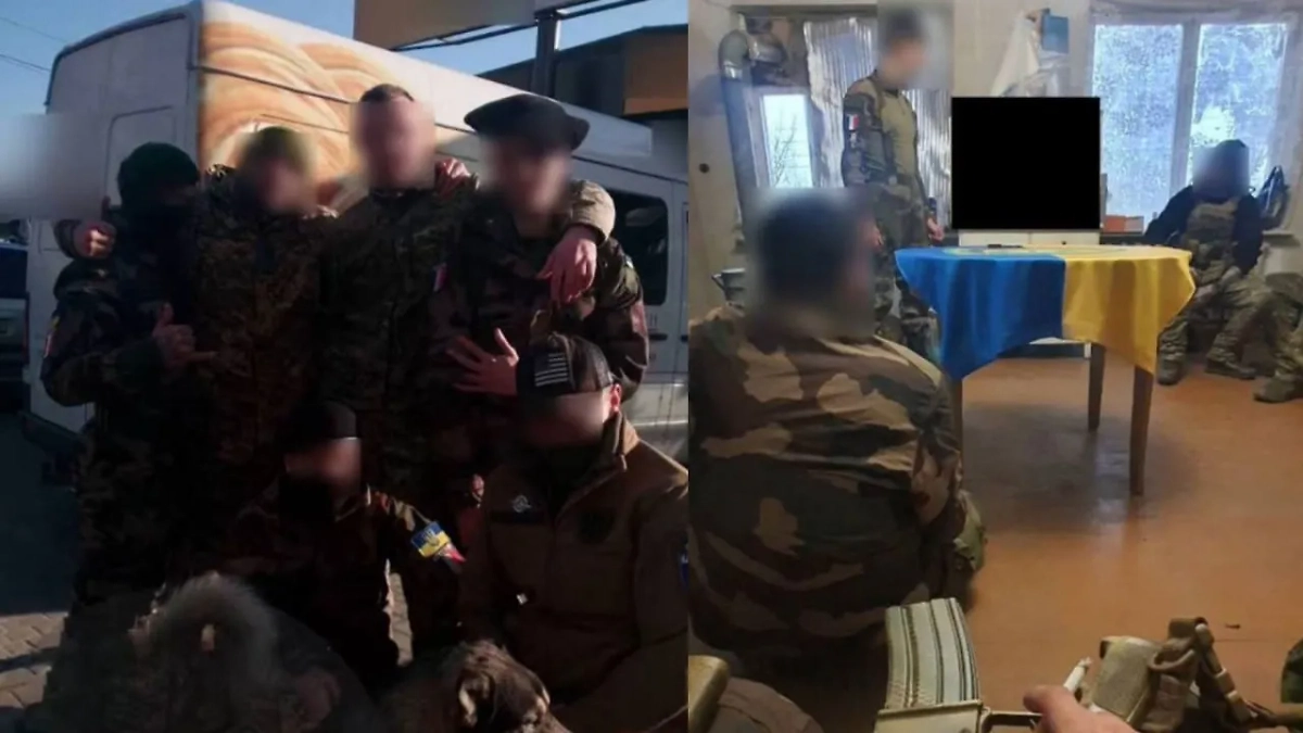 Французский легион в Киевской области. Фото © Телеграм / «Архангел спецназа»