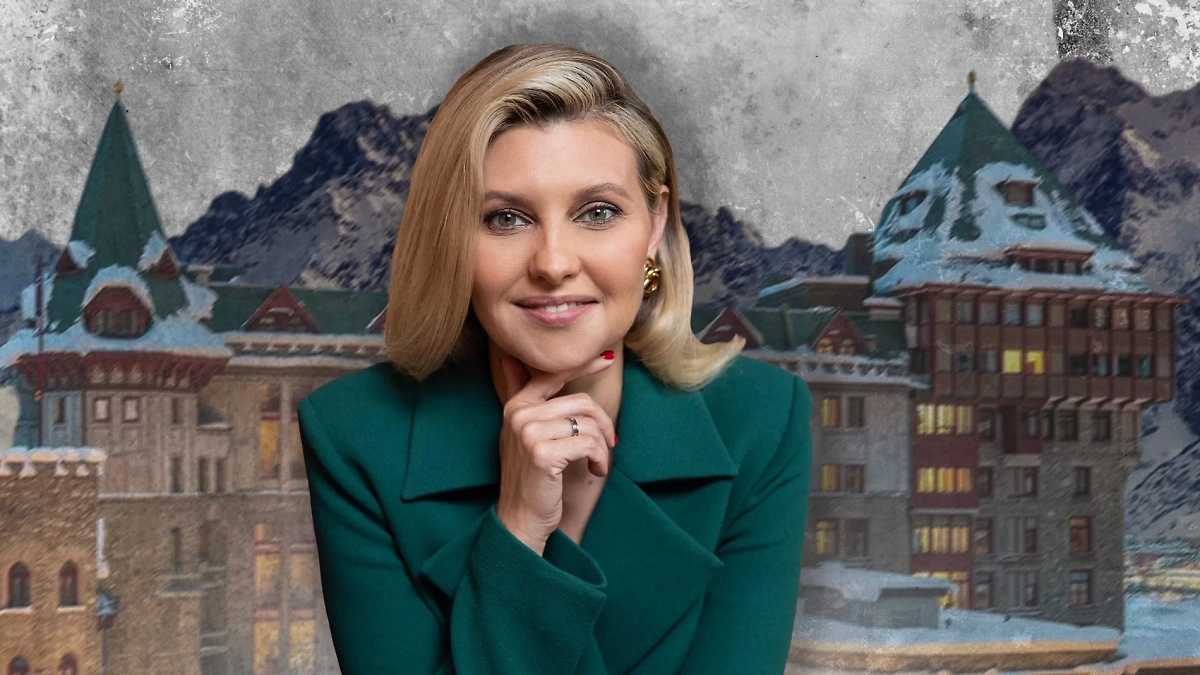 Супруга главы киевского режима Елена Зеленская. Коллаж © Life.ru. Фото © Wikipedia / President.gov.ua, © Telegram / Mash