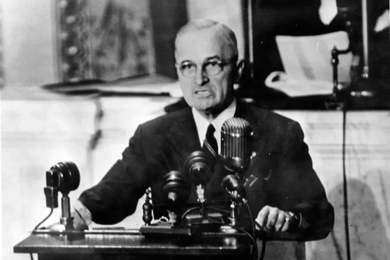 Выступление президента США Г. Трумэна перед Конгрессом 12 марта 1947 года. Фото © Wikipedia / Harry S. Truman Library & Museum