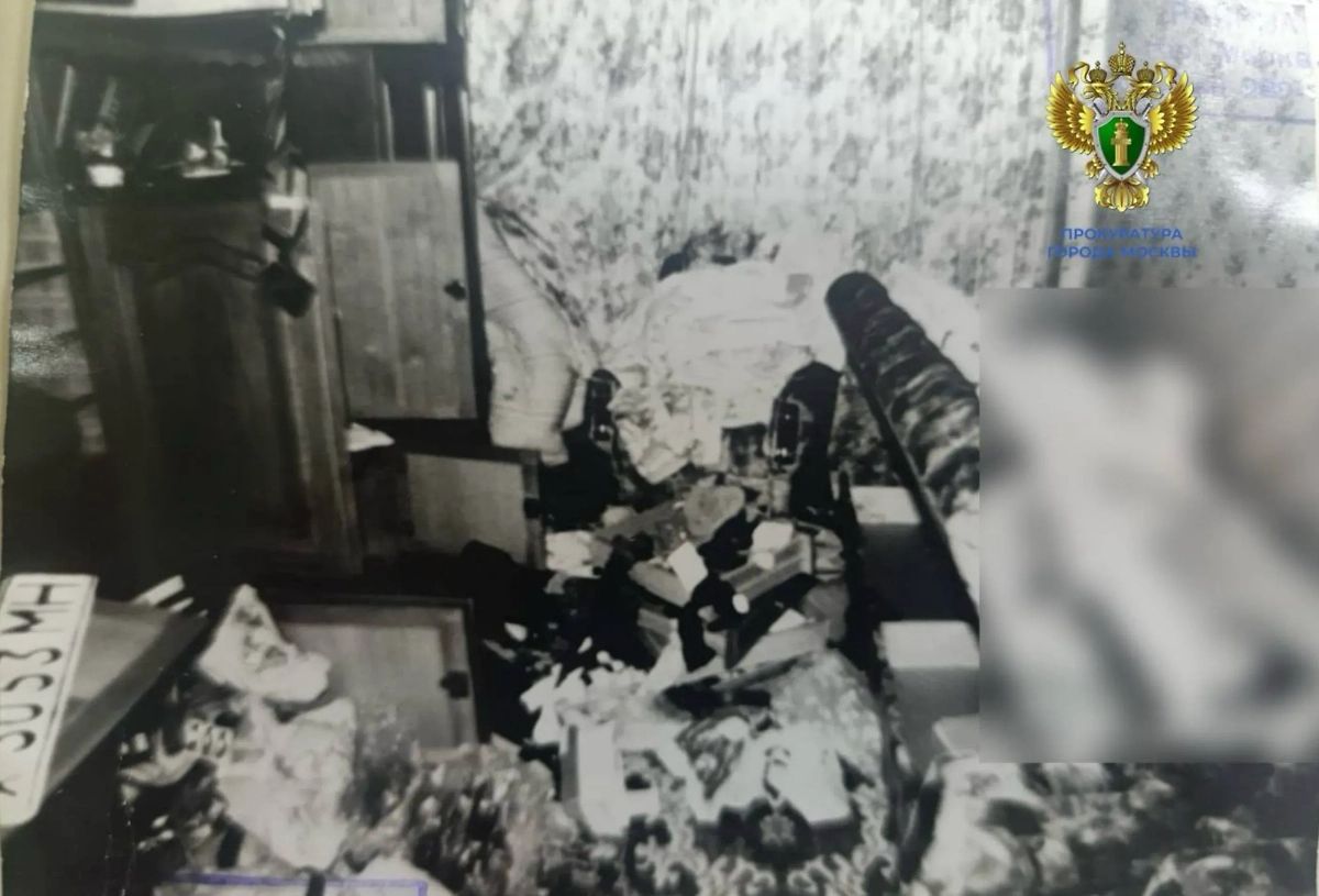 Место убийства в 1995 году. Фото © Telegram / Прокуратура Москвы