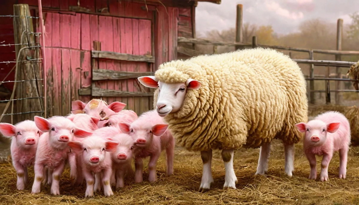 Грузия отказалась от российских овец в пользу свиней. Обложка © Шедеврум / Life.ru