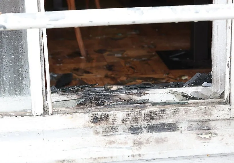 Последствия поджога в ресторане украинской кухни в Таллине. Фото © Х / DelfiLV