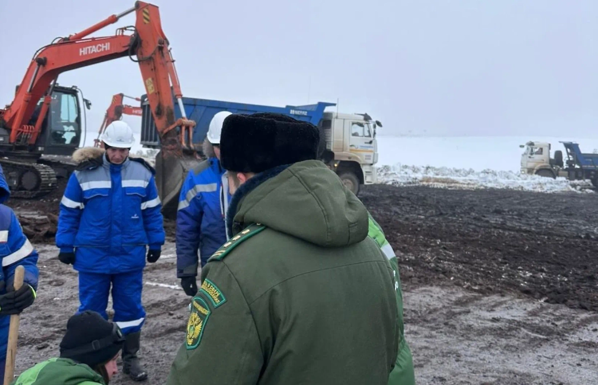 В Татарстане произошёл разлив нефтепродуктов. Фото © Росприроднадзор