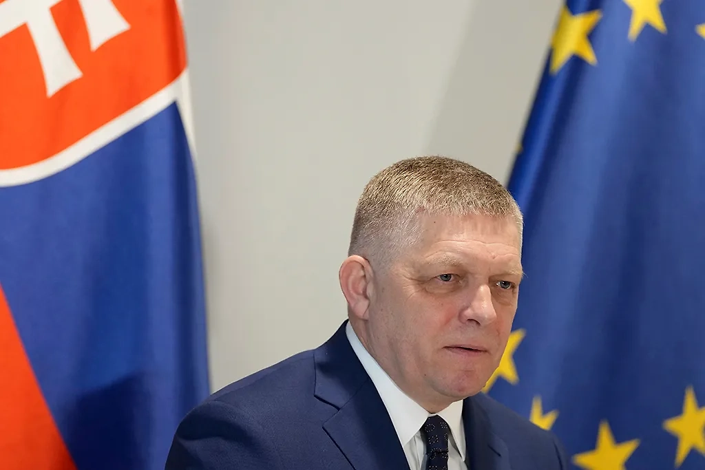 Премьер-министра Словакии Роберт Фицо. Фото © ТАСС / AP / Virginia Mayo