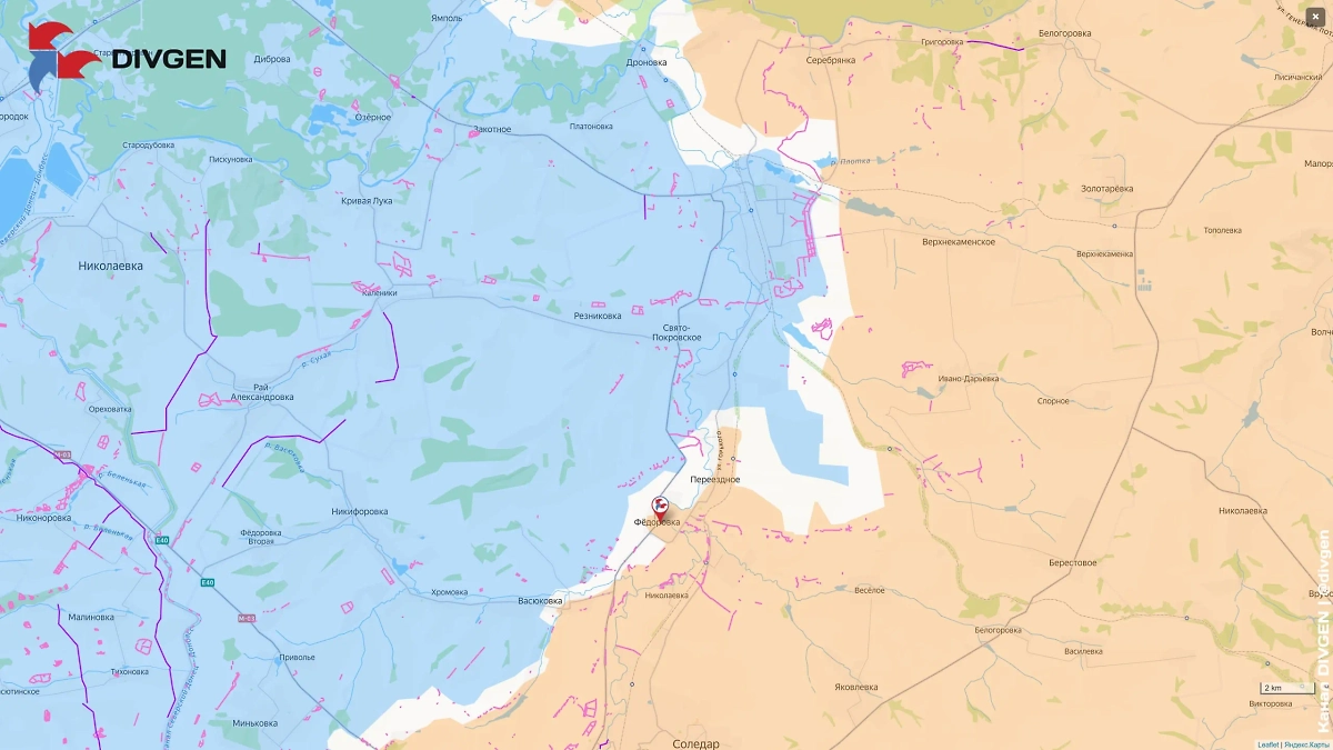 Ситуация в зоне СВО на 5 октября 2025 года. Фото © Telegram / DIVGEN 🚩Карты СВО