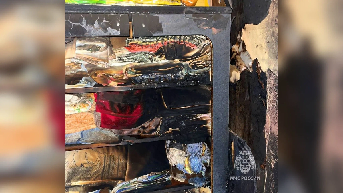 Робот-пылесос чуть не спалил дом. Фото © Telegram / МЧС Курской области