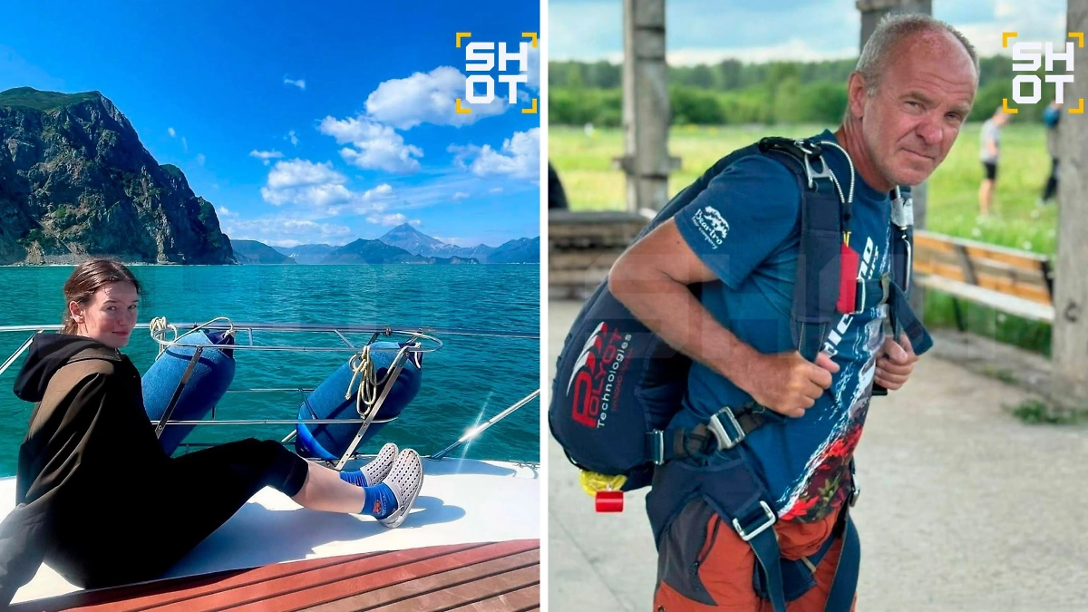 Виктор Вавиленок вёл Таисию и другую девушку на вулкан как гид. Фото © Telegram / SHOT