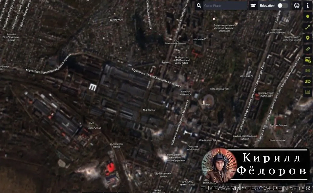 Спутниковые снимки «Южмаша» после удара. Фото © Telegram / Кирилл Фёдоров