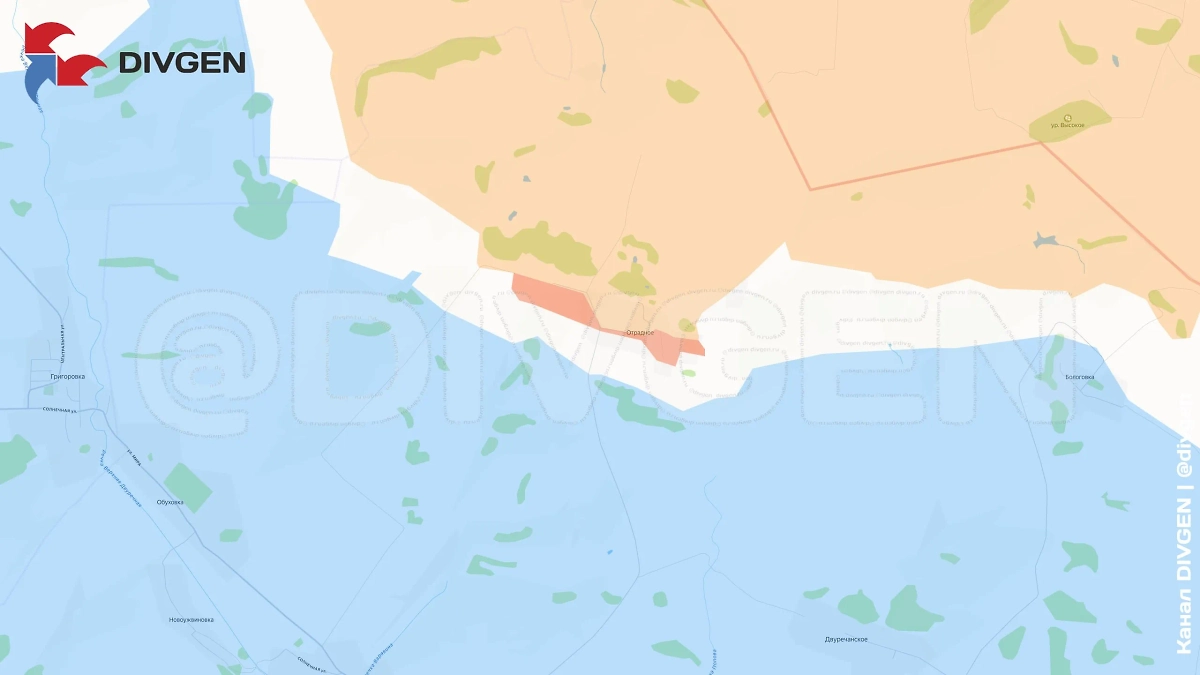Ситуация в зоне СВО на 7 октября 2025 года. Великобурлукское направление. Бойцы 7-го и 79-го полков завершили освобождение Отрадного в Харьковской области. Фото © Telegram / DIVGEN 🚩 Карта СВО
