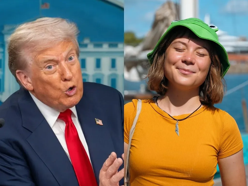 Дональд Трамп, Грета Тунберг. Обложка © Shutterstock / FOTODOM / Joey Sussman, © Instagram (соцсеть запрещена в РФ; принадлежит корпорации Meta, которая признана в РФ экстремистской)/gretathunberg