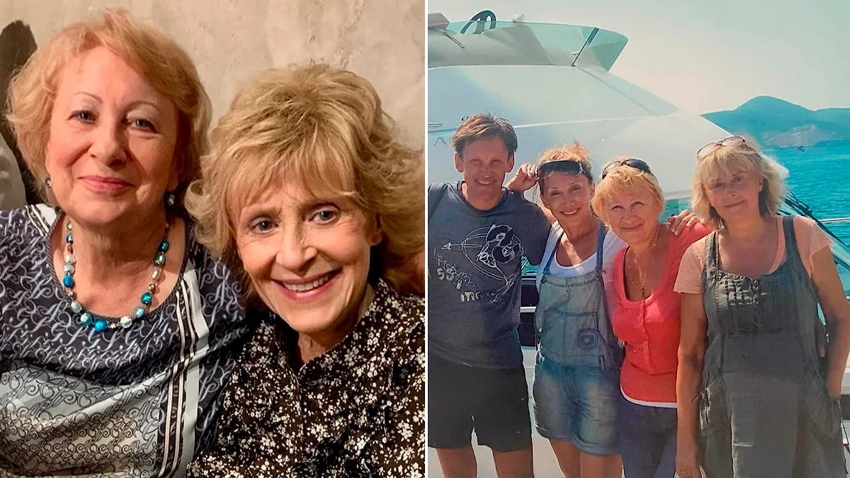 Слева Регина Дубовицкая с матерью Сергея Дроботенко сейчас. Справа они же много лет назад. Фото © Instagram (признан экстремистской организацией и запрещён на территории Российской Федерации) / s.a.drobotenko