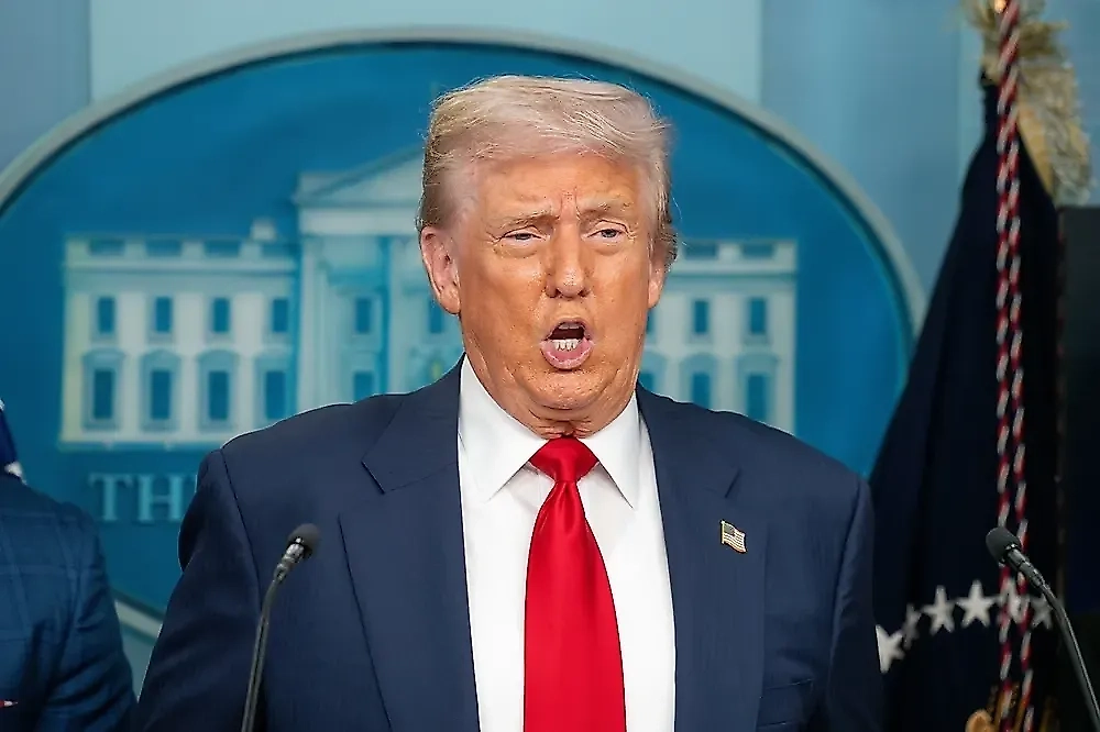 Дональд Трамп. Обложка © Shutterstock / FOTODOM / Joey Sussman