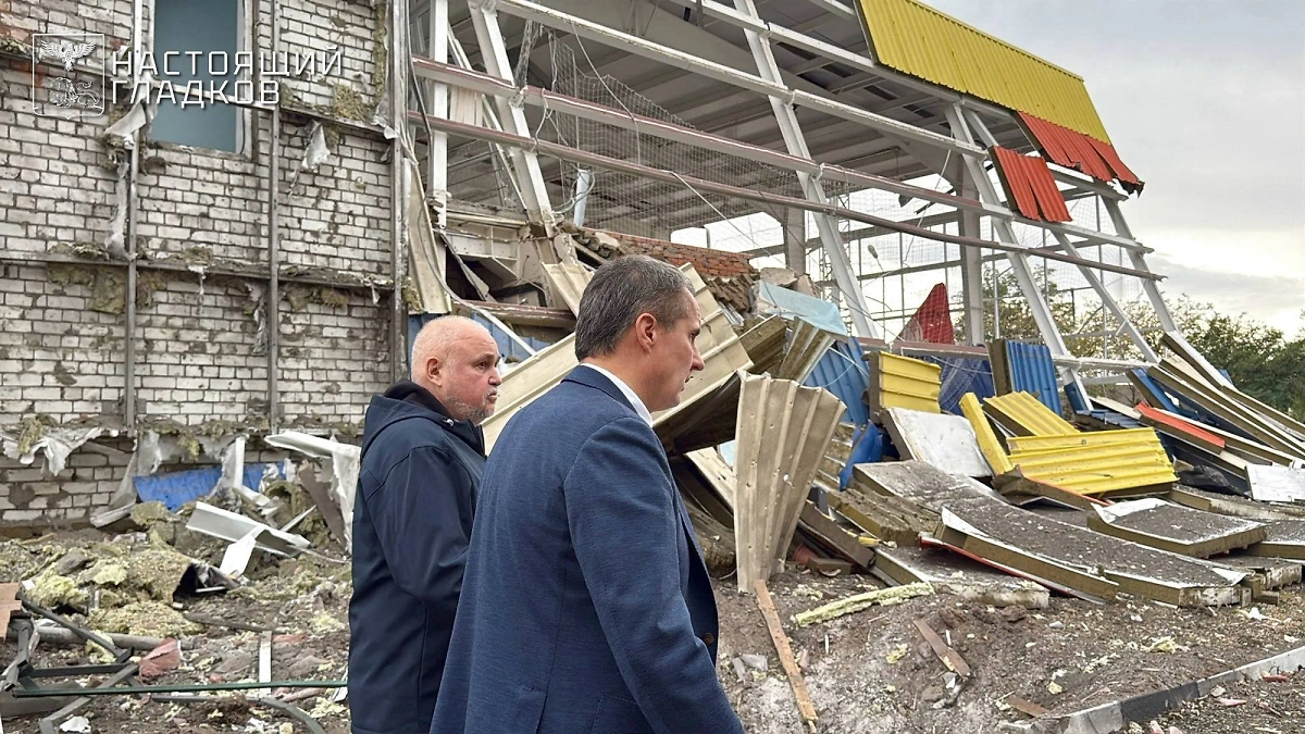 Последствия удара ВСУ по посёлку Маслова Пристань Шебекинского округа Белгородской области. Фото © Telegram/Настоящий Гладков