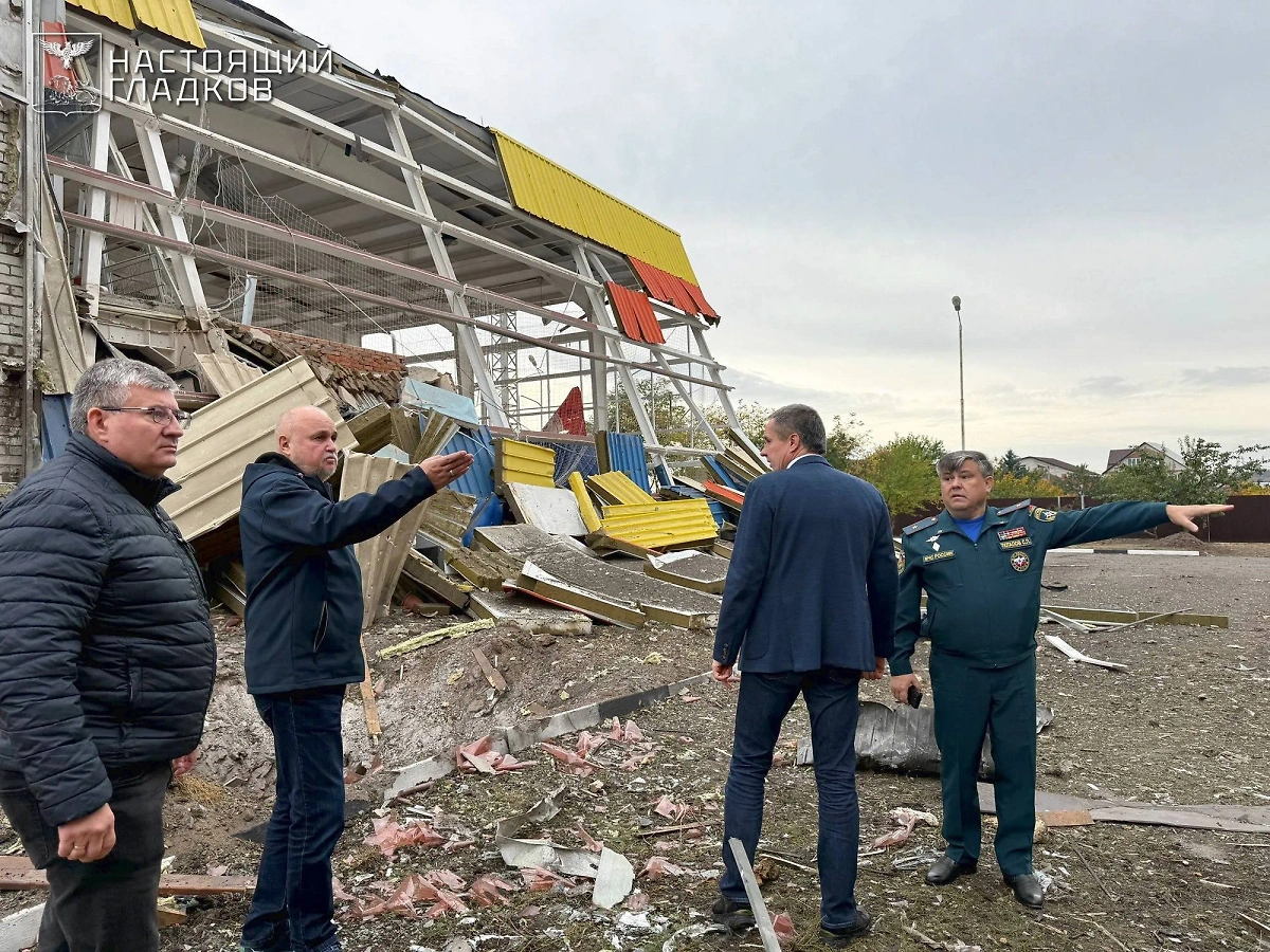 Последствия удара ВСУ по посёлку Маслова Пристань Шебекинского округа Белгородской области. Фото © Telegram/Настоящий Гладков