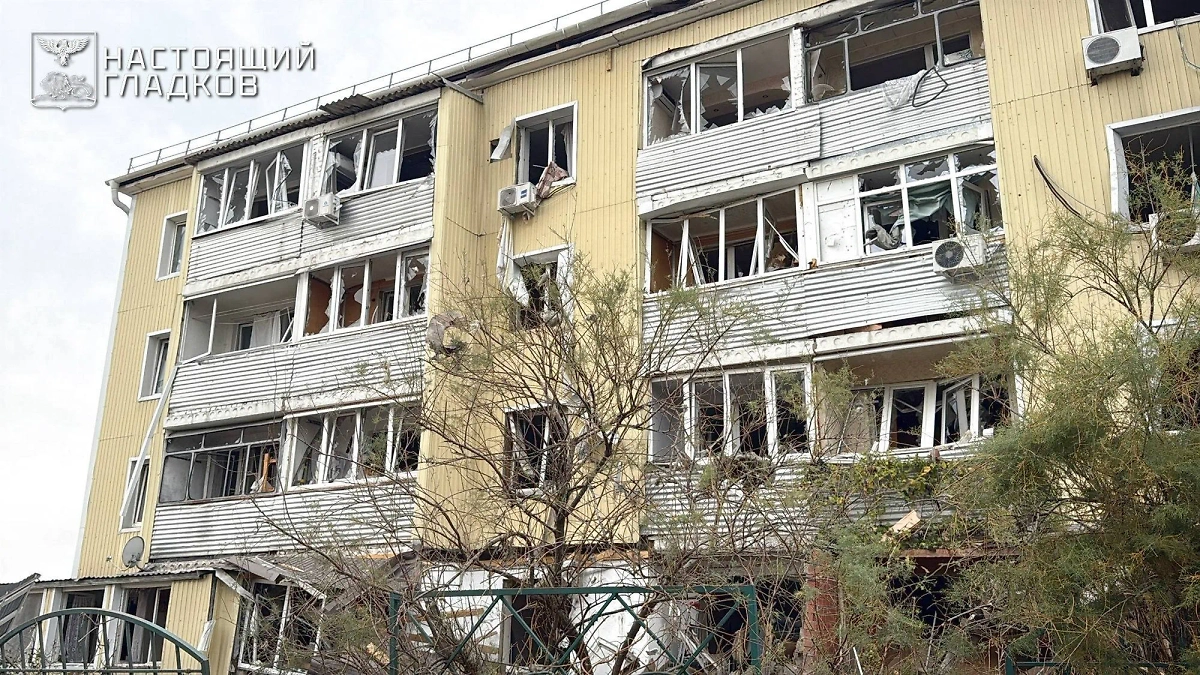 Последствия удара ВСУ по посёлку Маслова Пристань Шебекинского округа Белгородской области. Фото © Telegram/Настоящий Гладков