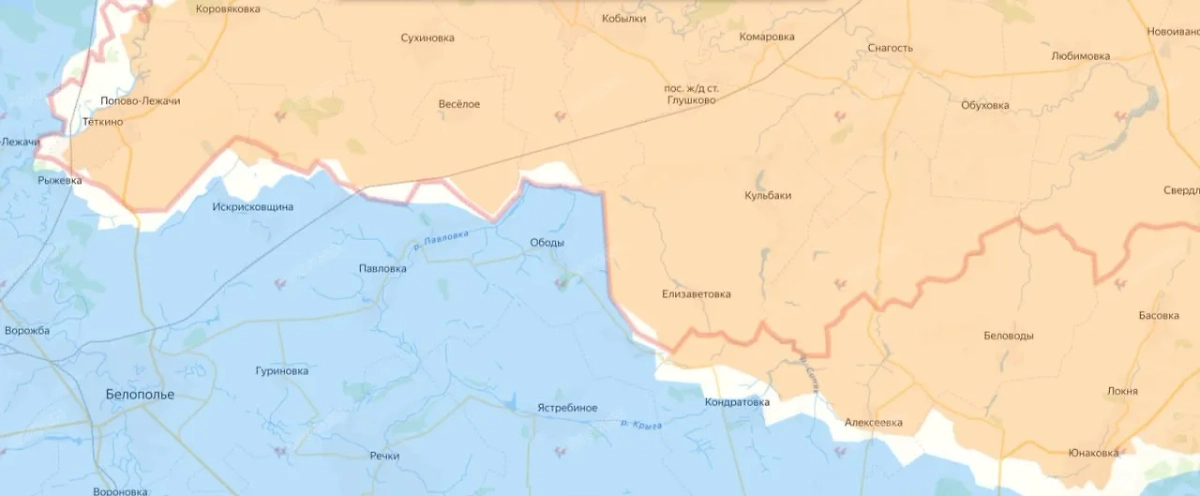 Карта СВО на 10 октября 2025 года. Фото © divgen.ru