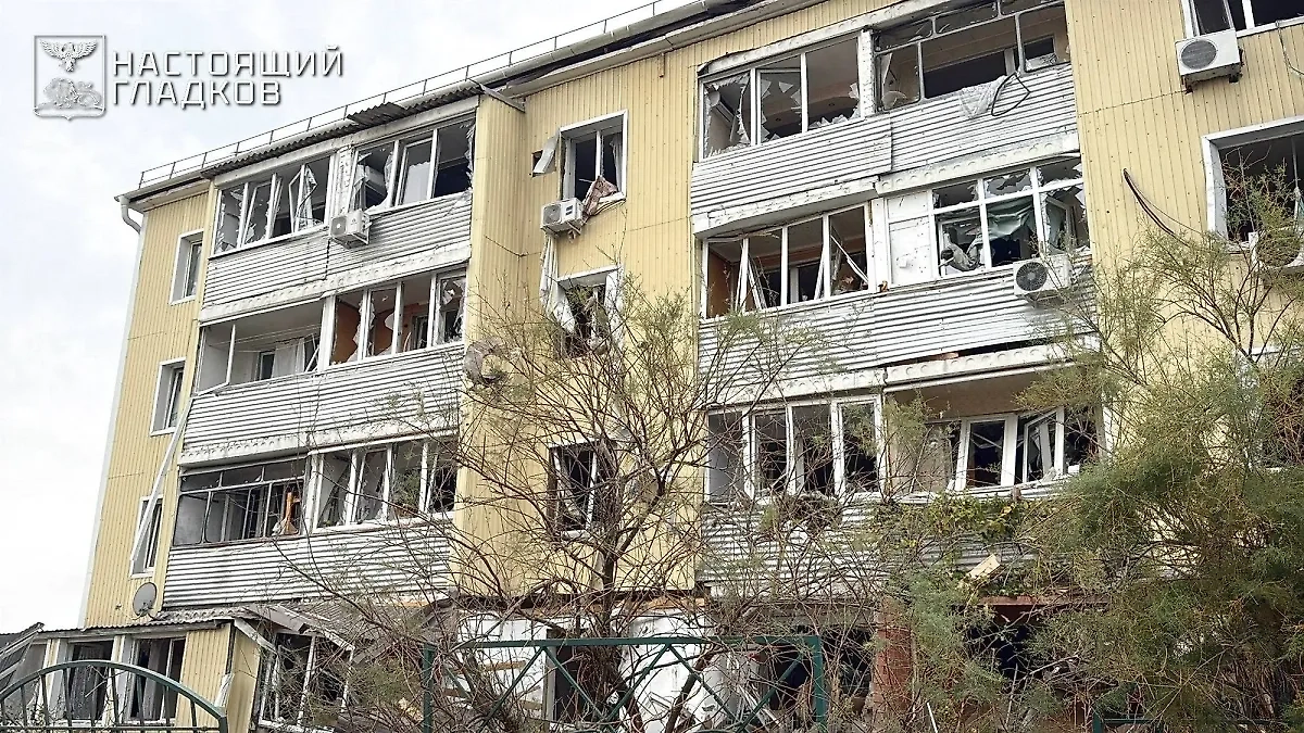 Последствия удара ВСУ по посёлку Маслова Пристань Шебекинского округа Белгородской области. Фото © Telegram/Настоящий Гладков