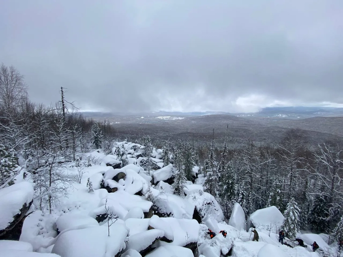 Район поисков семьи Усольцевых. Фото © Telegram / ГСУ СК России по Красноярскому краю