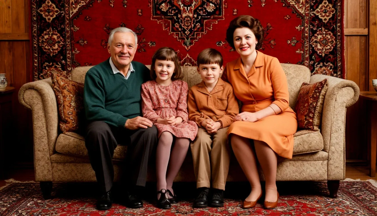 Зачем в квартирах СССР на стены вешали ковры? Обложка © «Шедеврум»