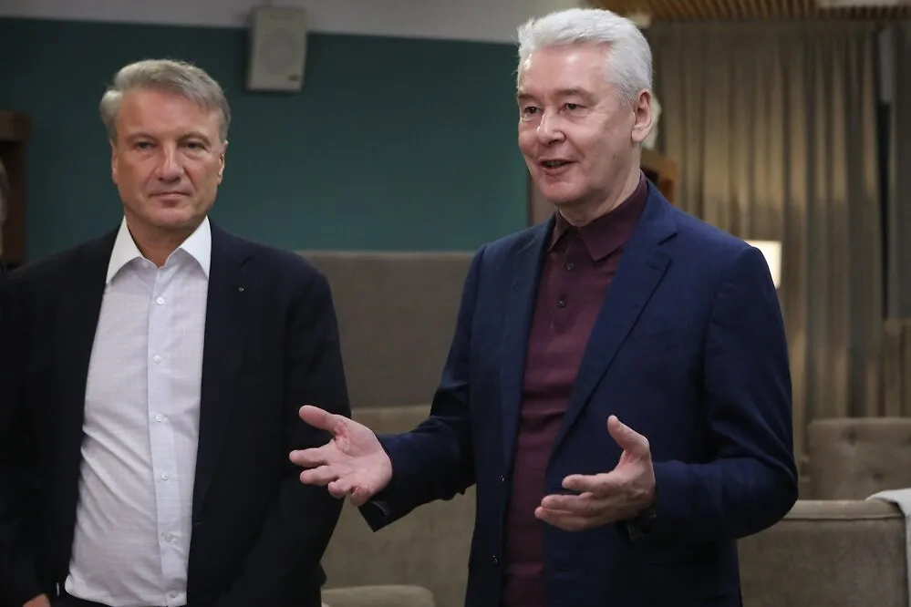 Герман Греф и Сергей Собянин. Обложка © Агентство «Москва» / Никеричев Андрей