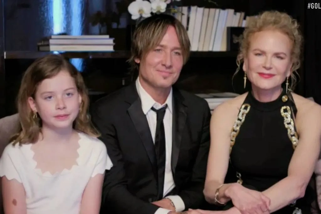 Николь Кидман, музыкант Кит Урбан и дочь Фэйт Маргарет Кидман-Урбан. Фото © ТАСС / Zuma / NBC via ZUMA Wire