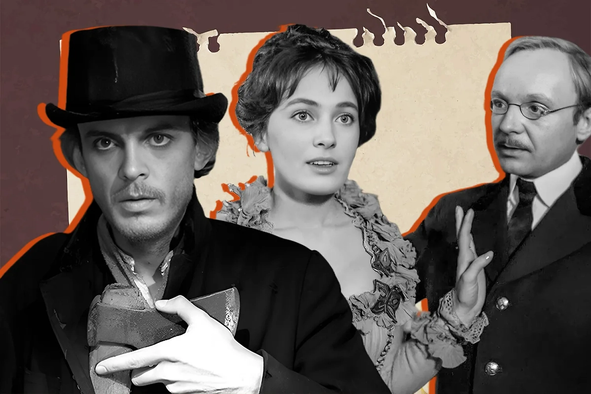 10 лучших экранизаций русской классики, которые стоит посмотреть. Коллаж © Life.ru. Обложка © «Преступление и наказание», режиссёр Лев Кулиджанов, сценаристы Николай Фигуровский, Лев Кулиджанов, Фёдор Достоевский, © «Жестокий романс», режиссёр Эльдар Рязанов, сценаристы Эльдар Рязанов, Александр Островский / Kinopoisk, © Freepik / rawpixel.com