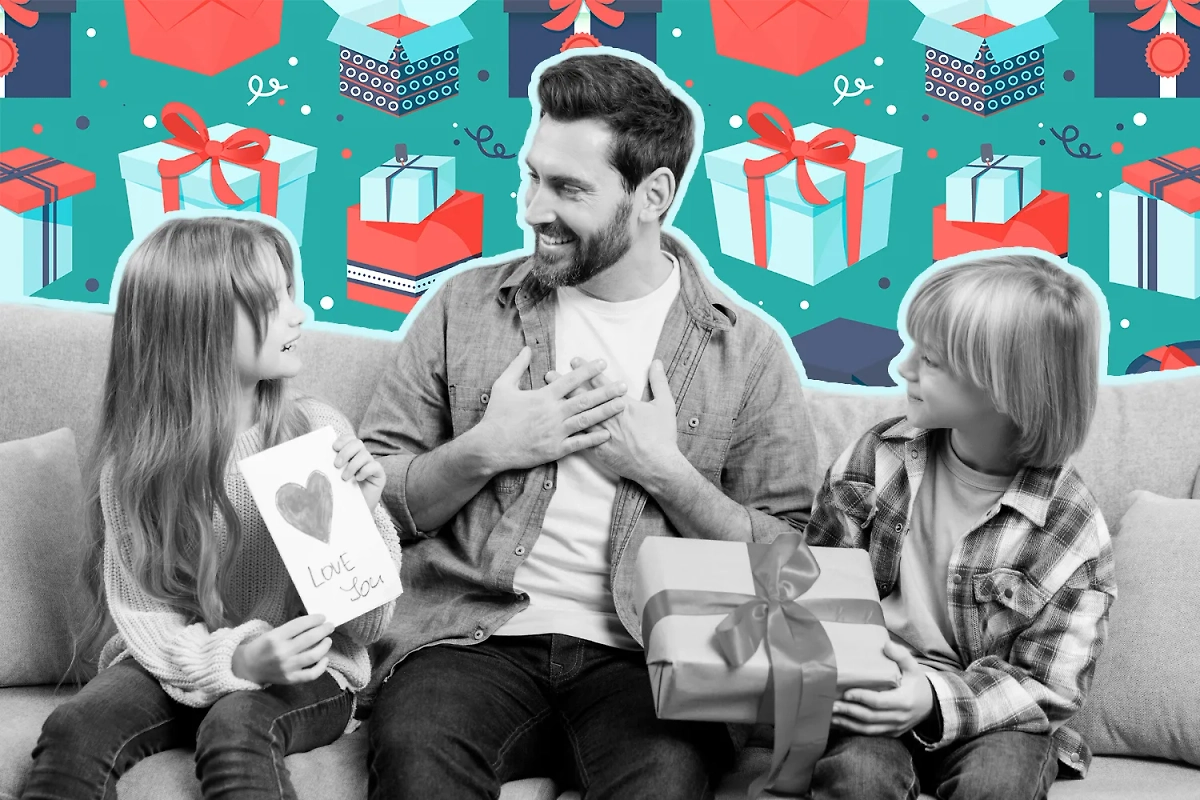 Что подарить на День отца 2025 своему папе? Если вы не понимаете, мы выручим. Коллаж © Life.ru. Обложка © Shutterstock / FOTODOM / AYO Production, © Freepik / macrovector