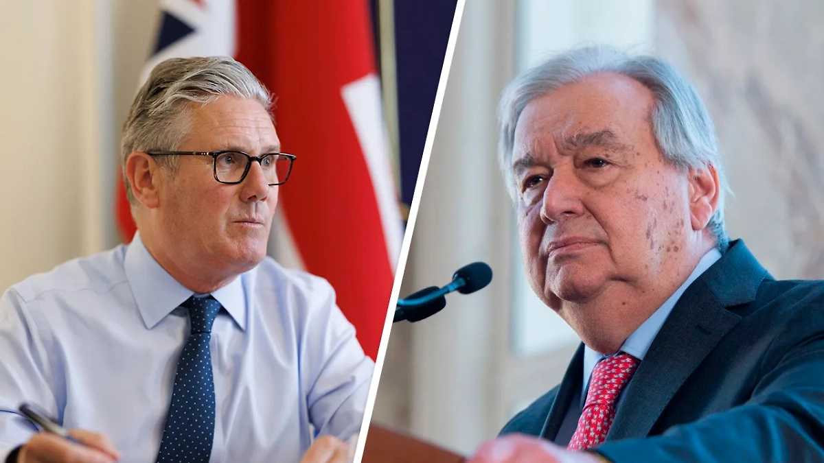 Обложка © X / António Guterres / Keir Starmer