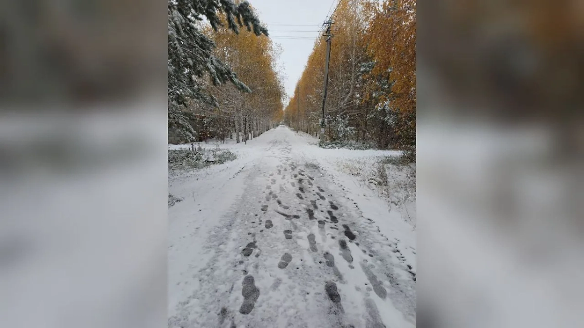 Челябинскую область засыпало снегом. Обложка © VK /СНТ Березовая роща г. Магнитогорск