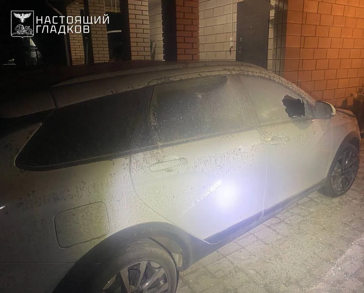 Последствия атаки. Фото © Telegram / Настоящий Гладков