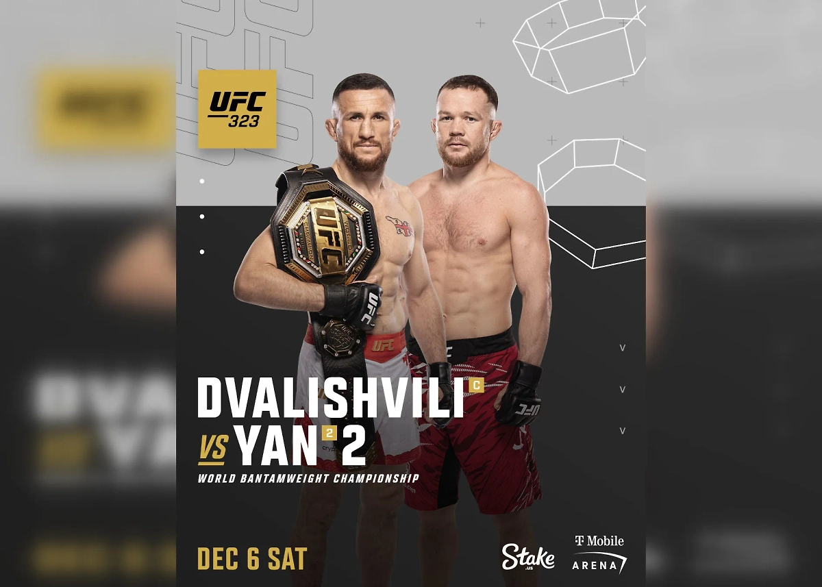 Анонс второго боя между Петром Яном и Мерабом Двалишвили. Фото © X / UFC