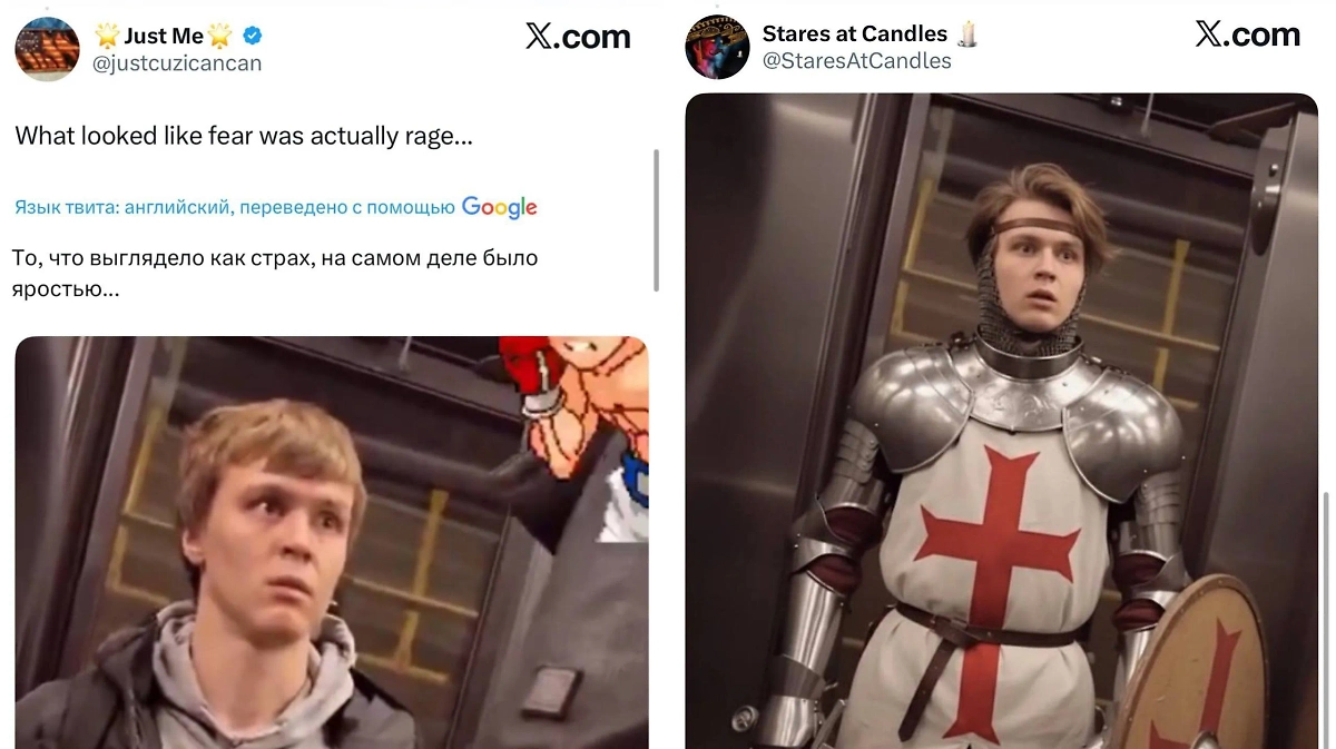 Русский парень из Уфы стал героем западных соцсетей после нокаута пьяного незнакомца. Фото © Х / Just Me / Stares at Candles