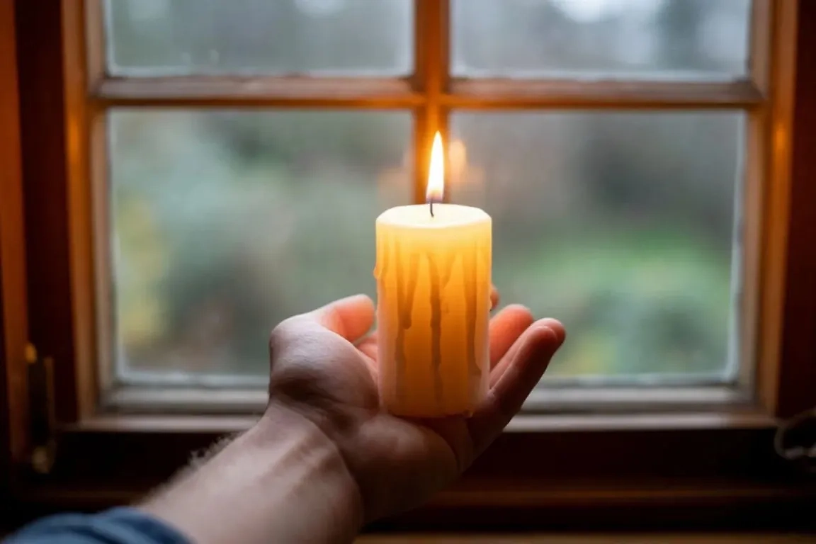 Чтобы понять, откуда дует, следует провести свечой. Фото © «Шедеврум»