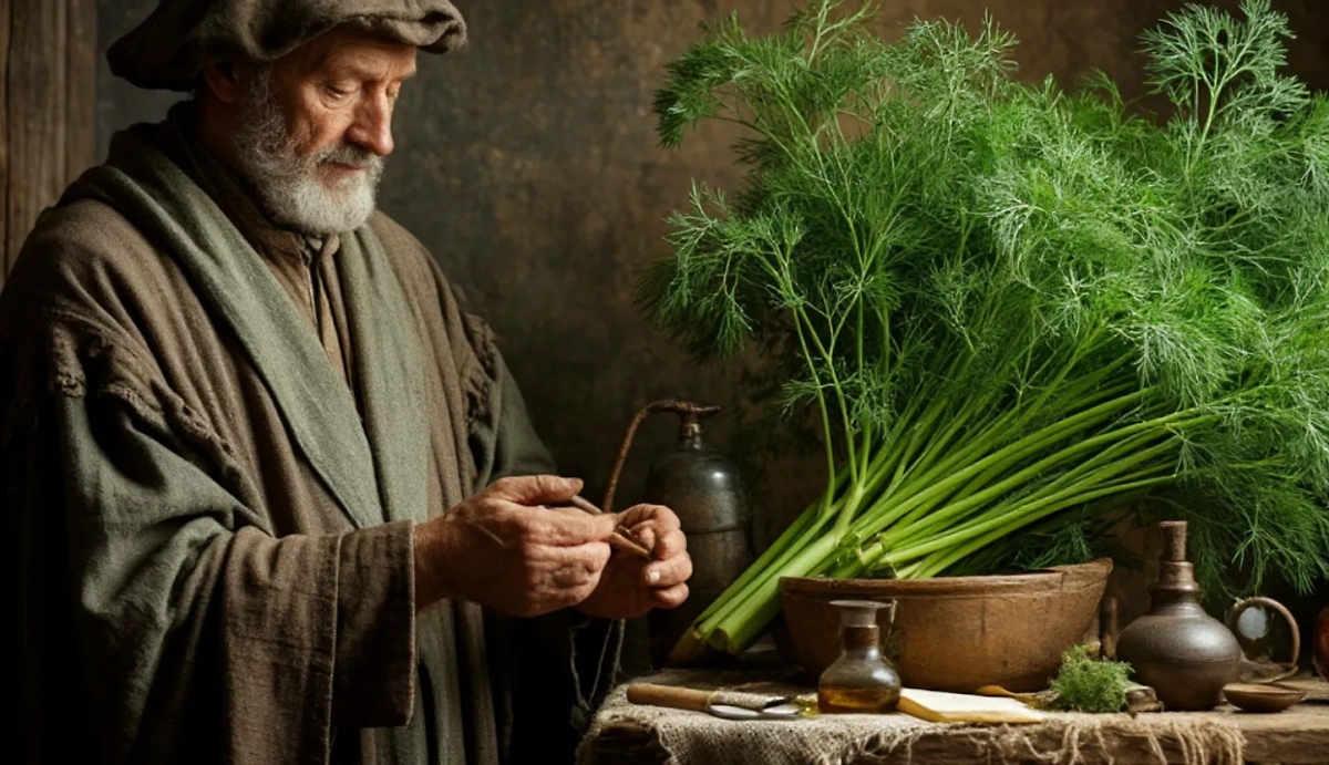 Укроп заменял спирты, хлоргексидин, перекись водорода и прочие дезинфицирующие составы. Фото © «Шедеврум»