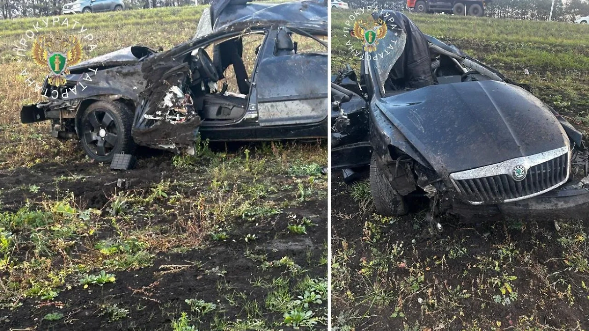 Три человека погибли в страшной аварии на трассе М7 в Татарстане. Фото © Telegram / Прокуратура ТАТАРСТАНА