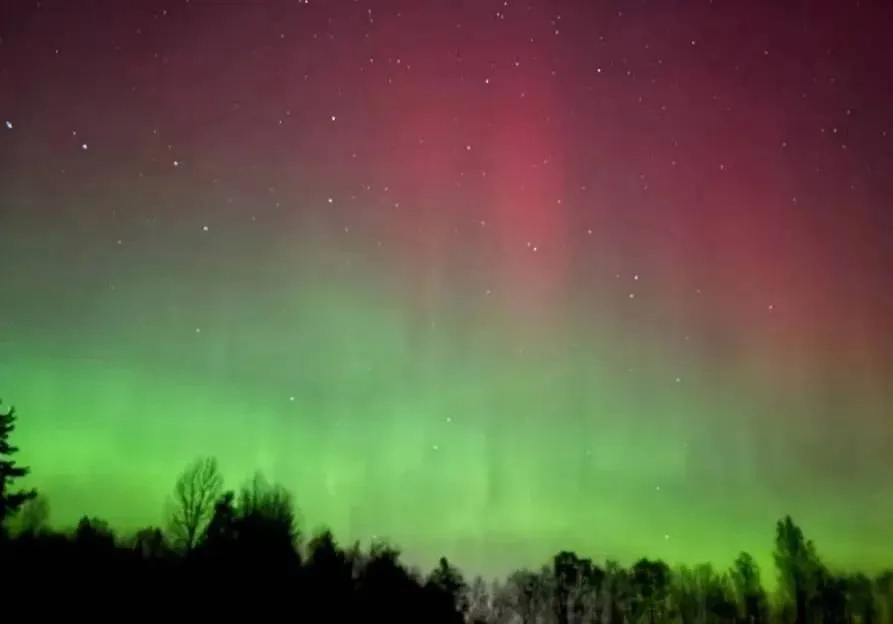 Северное сияние. Обложка © Telegram / АстроФотоБолото